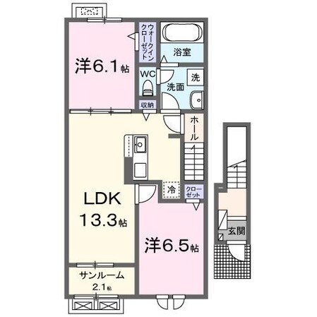 アイルーIIの物件間取画像